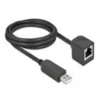 64165 - Serial connection cable with FTDI chipset, USB2.0-A male to RS-232 RJ45 female 2 m