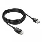 83373 - Verlängerungskabel EASY-USB2.0-A Stecker > USB2.0-A Buchse schwarz, 5 m