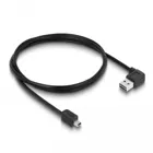 83378 - Kabel EASY-USB2.0-A Stecker gewinkelt links / rechts > USB 2.0 Typ Mini-B Stecke, 1 m