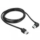 83464 - Kabel EASY-USB2.0-A Stecker > EASY-USB2.0-A Stecker gewinkelt links / rechts 1 m