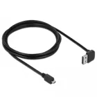 83536 - Kabel EASY-USB2.0-A Stecker gewinkelt oben / unten > USB 2.0 Typ Micro-B Stecker, 2 m