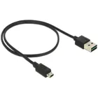 83845 - Kabel EASY-USB2.0-A Stecker > EASY-USB2.0-Micro-B Stecker 0,5 m schwarz