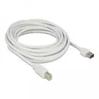 85155 - Kabel EASY-USB2.0-A Stecker > USB 2.0 Typ-B Stecker 5 m, weiß