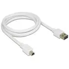 85157 - Kabel EASY-USB2.0-A Stecker > USB 2.0 Typ Mini-B Stecker, 1 m weiß