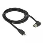 85166 - Cable EASY-USB2.0-A male angled left / right > EASY-USB2.0 Micro-B male black 2 m