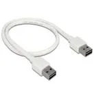 85192 - Kabel EASY-USB2.0-A Stecker > EASY-USB2.0-A Stecker 0,5 m, weiß