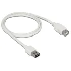 85199 - Verlängerungskabel EASY-USB2.0-A Stecker > USB2.0-A Buchse, weiß, 1 m