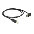 85558 - Kabel EASY-USB2.0-A Stecker gewinkelt oben / unten > USB 2.0 Typ-B Stecker, 1 m