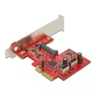 90058 - PCI Express Karte zu 2 x intern USB 3.2 Gen 2 Key A 20 Pin Buchse
