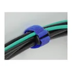 Klett-Kabelbinder mit Schlaufe und Befestigungsöse L 150 x B 20 mm blau 5 Stück