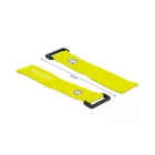 Velcro cable tie with loop and fixing eye L 280 x W 38 mm yellow 3