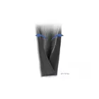 EMV Abschirmgeflechtschlauch mit Klettverschluss hitzebeständig 1 m x 50 mm schwarz
