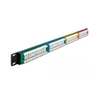 19″ Patchpanel 24 Port Cat.5e 1 HE farbig