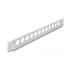 19″ D-type patch panel 12 port tool-free grey