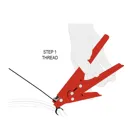 Cable tie pliers for plastic cable ties