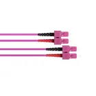Patch cable fibre optic duplex OM4 (multimode, 50/125) SC/SC, LSZH, 15 m