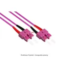 Patch cable fibre optic duplex OM4 (multimode, 50/125) LC/SC, LSZH, 30m