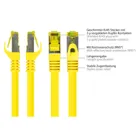 8070R-150Y - Patchcable Cat.7, S/FTP, 15m, yellow