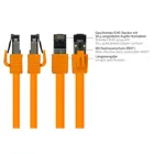 8080-010O - Patchcable Cat.8.1, S/FTP, 1m, orange