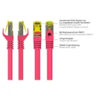 8070R-003M - Patchcable Cat.7, S/FTP, 0.25m, magenta