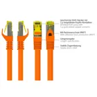 8070R-015O - Patchcable Cat.7, S/FTP, 1,5m, orange