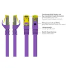8070R-030V - Patchcable Cat.7, S/FTP, 3m, violett
