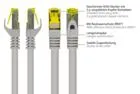 8070R-150 - Patchcable Cat.7, S/FTP, 15m, grey