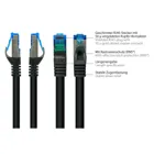 8060-SF002S - Patchcable Cat.6a, S/FTP, 0.15m, black