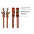8060-002BR - Patchcable Cat.6, S/FTP, 0.15m, brown