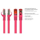 8060-050M - Patchcable Cat.6, S/FTP, 5m, magenta