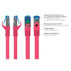 8060-H010M - Patchcable Cat.6a, S/FTP, 1m, magenta