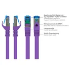 8060-H015V - Patchcable Cat.6a, S/FTP, 1,5m, violett