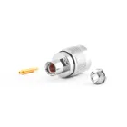Type N Male Connector for HDF200 Cable, Clamp Version