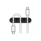 Kabelhalter mit 5 Durchführungen selbstklebend / schraubbar 6 Stück schwarz