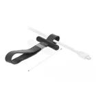 Cable tie with rubber loop black