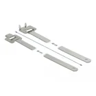 Stainless steel cable ties reusable with folding closure L 400 x W 10 mm 10 pcs.