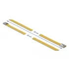 Stainless steel cable tie L 300 x W 7.9 mm yellow 10 pcs.