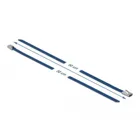 Edelstahlkabelbinder L 500 x B 4,6 mm blau 10 Stück
