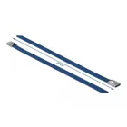 Edelstahlkabelbinder L 200 x B 7,9 mm blau 10 Stück