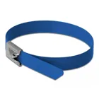 Stainless steel cable tie L 400 x W 7.9 mm blue 10 pcs.
