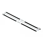 Stainless steel cable tie L 500 x W 4.6 mm black 10 pcs.