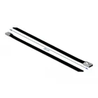 Stainless steel cable tie L 200 x W 7.9 mm black 10 pcs.