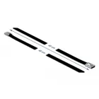 Stainless steel cable tie L 400 x W 7.9 mm black 10 pcs.