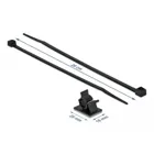 Cable clamp 25 x 18 mm with cable tie L 200 x W 3.6 mm black