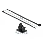 Cable clamp 37 x 18 mm with cable tie L 300 x W 4.8 mm black