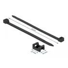 Screw holder 23 x 16 mm with cable tie L 150 x W 7.2 mm black