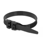 Cable tie with double head L 1000 x W 9 mm, black, 10 pcs.