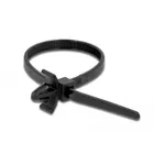 Cable tie with expansion anchor L 140 x W 4 mm black 10 pcs.