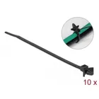 Cable tie with expansion anchor L 160 x W 4 mm black 10 pcs.