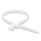 Cable tie with fixing eye L 160 x W 4.8 mm white 10 pcs.